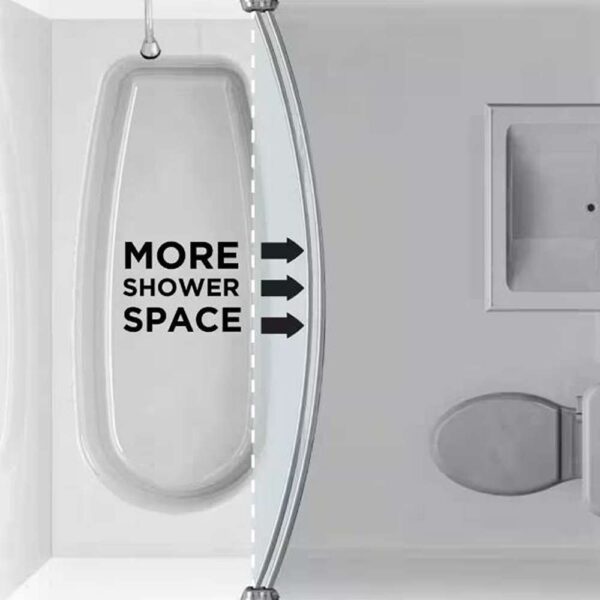 72 in. Rustproof High-Grade Stainless Steel Dual Mount Curved Shower Curtain Rod in Brushed Nickel